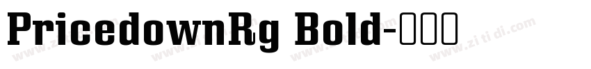 PricedownRg Bold字体转换